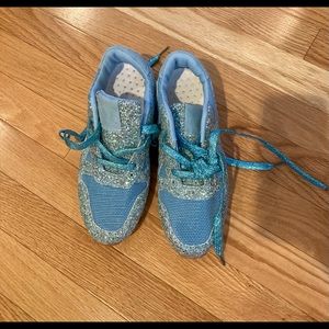 Sparkly Blue Sneakers